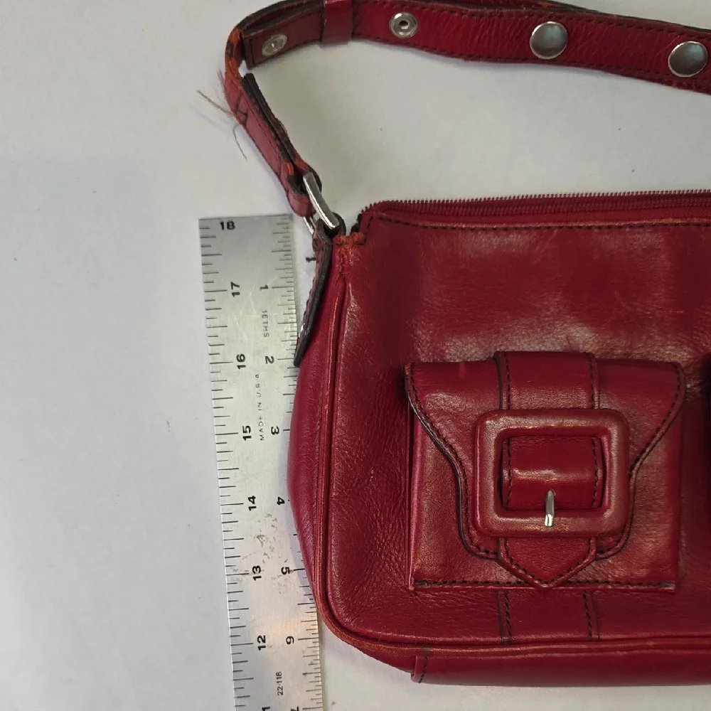 Kenneth Cole New York Red Shoulder Bag - Picture 10 of 11